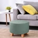 thumbnail image 4 of Funda Elástica , Taburete de Almacenamiento Plegable, de Muebles, forma forma forma Suave con Fondo Elástico ( Pequeña) Verde Macarena funda para reposapiés, 4 of 8