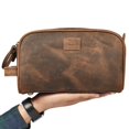 thumbnail image 4 of Funda de viaje LEATHER VILLAGE Premium Leather Brown, 4 of 9