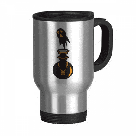 

halloween spooky s hallowmas travel mug flip lid stainless steel cup car tumbler thermos