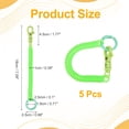 thumbnail image 2 of Uxcell Retractable Coil Spring Keychain, (7 Inch, Fluorescent Green) (5 Pcs), Anti-Lost Stretch Cord Safety Key Chain with Lobster Clasp & Key Ring, Suit For- Keys/Wallet/Cellphone, 2 of 7
