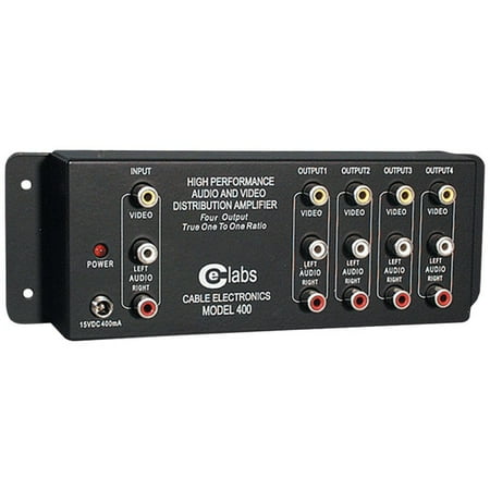 Av Distribution Amp - CE LABS AV 400 Prograde Composite A/V Distribution Amp (1 input - 4 output)