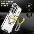 thumbnail image 3 of for Samsung Galaxy A16/A17 Case, Military Grade Shockproof Bumper Rugged Rotating Stand Ring Holder Anti-Scratch Magnetic Cover Compatible with Car Mount Case,Siver,For Galaxy A16/A17, 3 of 10