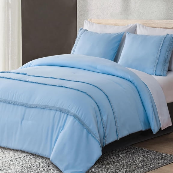 3 Piece All Season Bedding Queen size Comforter Set, Ultra Soft Polyester Elegant Bedding Comforters