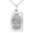 Black, variant on Stainless Steel Hope & Future Jeremiah 29:11 Engraved Small Rectangle Dog Tag Charm Pendant Necklace