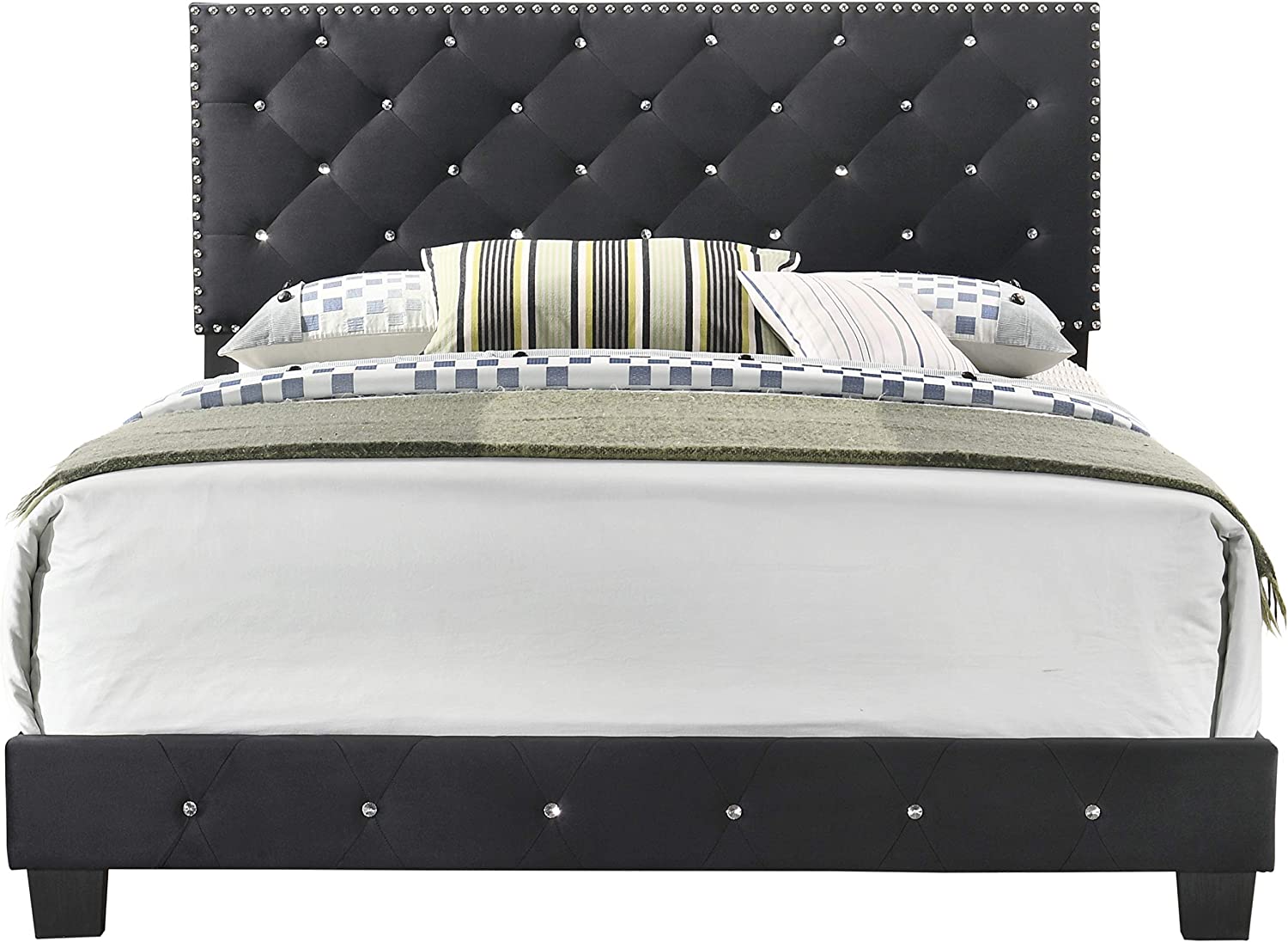 Glory Furniture Suffolk Queen Bed in Black Color