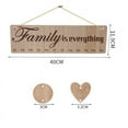 Desk Calendar 20242025 Wooden Family Decor Birthday Reminder Calendar BoardFamily Is
