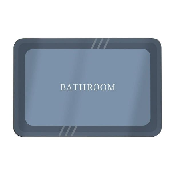 Yhmxh Alfombrillas de baño para baño Alfombra de baño Alfombra de baño súper absorbente, seca, con respaldo de goma, antideslizante, lavable, ideal para ducha, 40 x 60 cm. Decoración del baño