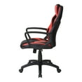 thumbnail image 6 of Influx Gaming Chair in Black Faux Leather with Red Accents, 6 of 12