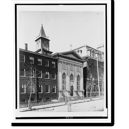 Historic Print, [Part of exterior view of Georgetown Visitation Preparatory School, Washington, D.C.], 16" x 20"