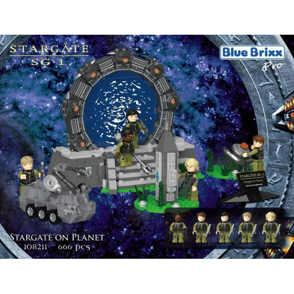 Bluebrixx Stargate on Planet Set 108211