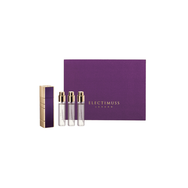 Set de viaje ELECTIMUSS Trajan con atomizador y 3 aerosoles de viaje de 10 ml