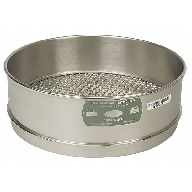 Advantech Sieve, #30, S/S, 12 In, Full Ht 30SS12F - Walmart.com ...