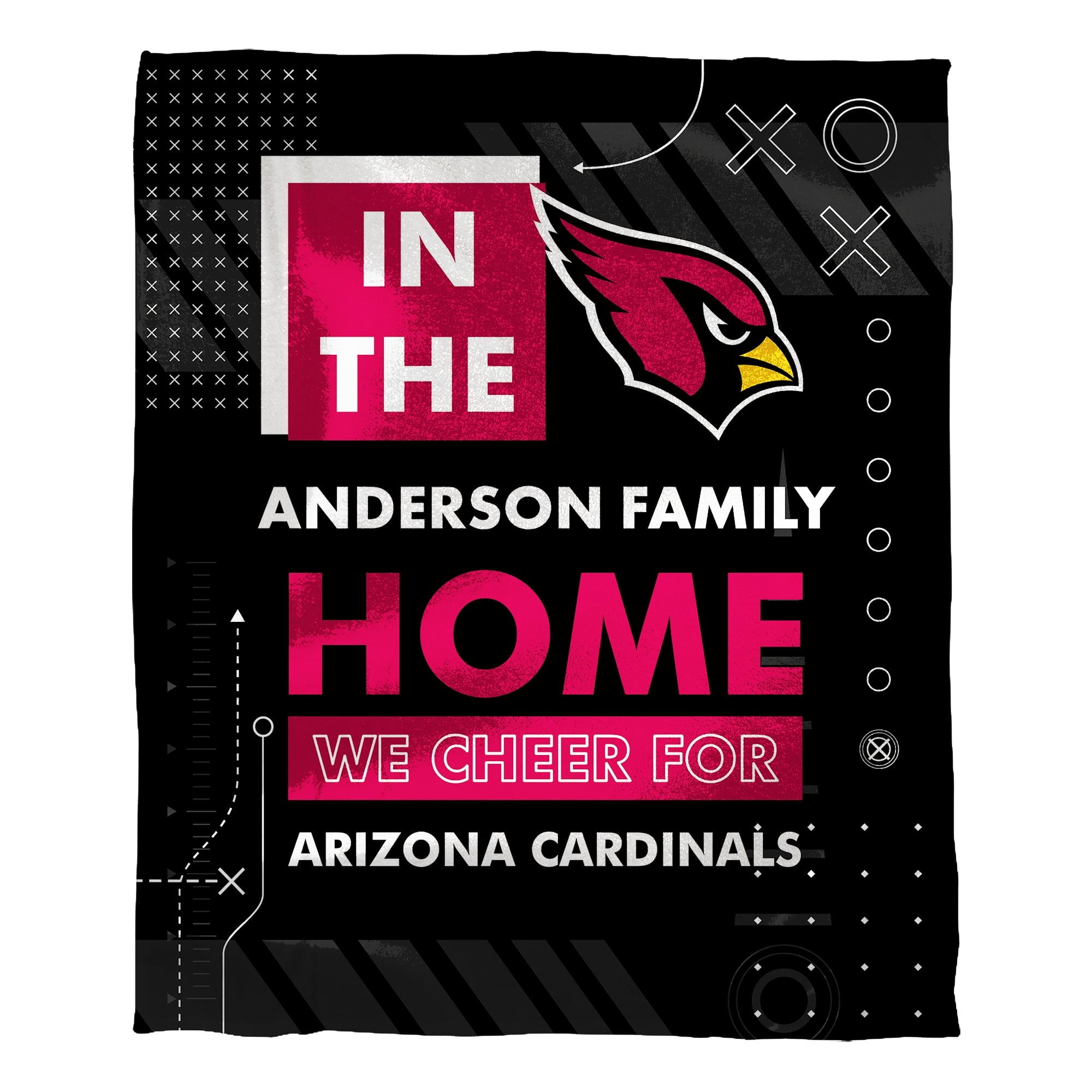 Personalized NFL Official Blanket– Custom NFL 50x60 Mink Throw. Adult, Teen, Tween, Unisex. Walmart Custom. Rectangle Weighs.