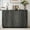 Dark Gray, variant on Sideboard Buffet Cabinet with Storage, 47" Fluted Coffee Bar Cabinet with Adjustable Shelves, Accent Sideboard Cabinet for Living Room Kitchen, Dark Gray