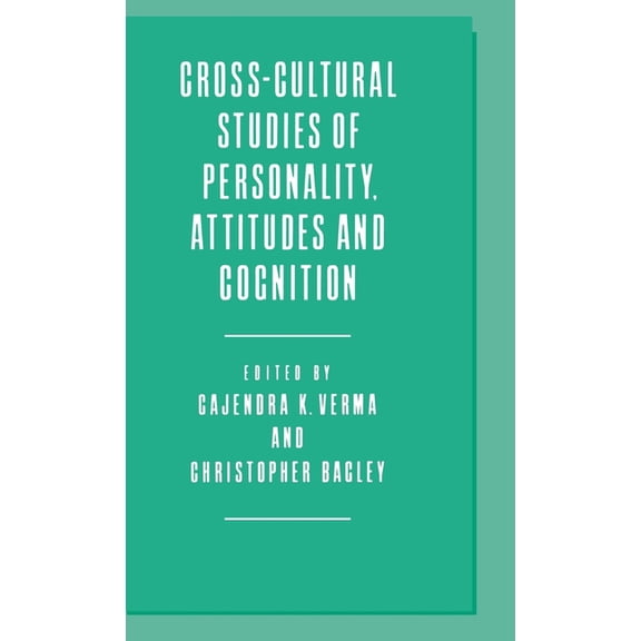 Cross-Cultural Studies of Personality, Attitudes and Cognition, (Hardcover)