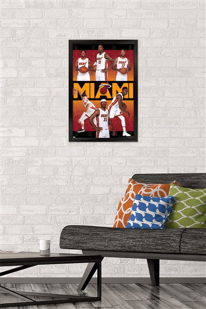 NBA Miami Heat - Logo 21 Wall Poster, 14.725 x 22.375, Framed 