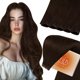 thumbnail image 1 of Extensiones de cabello Sunny Hair Genius Weft, 20 pulgadas, 70 g, color marrón, 1 of 9