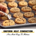 thumbnail image 4 of Commercial Quality Baking Sheet Pan Set, Natural Aluminum Cookie Sheet, General Warp Resistant Baker's Half Sheet Pan, Large Thick Cookie Tray Pans for Baking, Roasting(2 Pack, 18X13In), 4 of 8