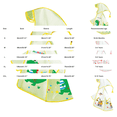 thumbnail image 3 of LIZENG Boys Girls Dinosaur Rain Coat for Kids Lightweight Waterproof Rain Jacket Poncho with Hood Child Reusable Rainproof Gear, 3 of 8