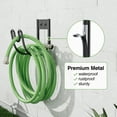 thumbnail image 2 of NIFFGAFF Hose Holder Wall Mount: Garden Water Reel Hanger, Heavy Duty Outdoor Hose Storage Hook, Stand for Water Pipe and Extension Cords, 2 of 7