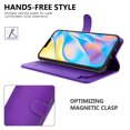 thumbnail image 4 of CoverON Apple iPhone 12 Mini Wallet Case, RFID Blocking Vegan Leather 6x Card Slot Holder Cover Flip Folio Phone Pouch, Purple, 4 of 7