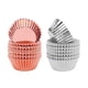 thumbnail image 4 of 200 piezas de papel de aluminio grueso, vasos metálicos para muffins, forros de papel para cupcakes, envoltorios para pasteles para hornear (plata + oro rosa), 4 of 4