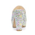 thumbnail image 2 of BLISSFUL STEP Platform Sandals Floral Chunky Heels Slides Sandals for Women, 2 of 6