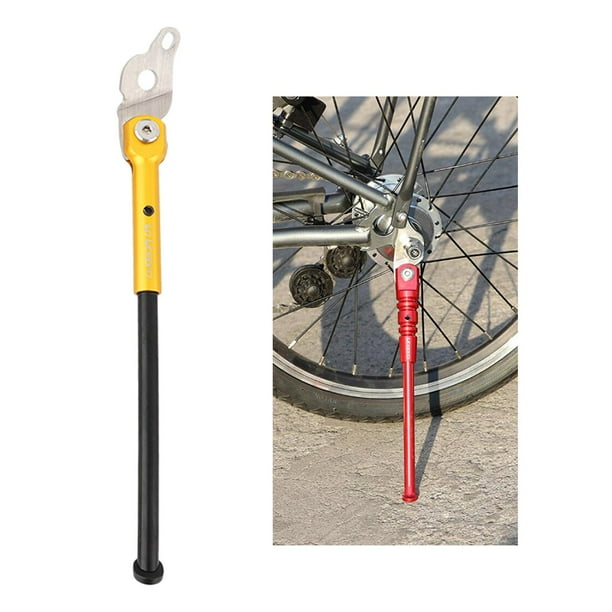 Soporte para bicicleta DYNWAVEMX soporte plegable de 16 pulgadas Pata de cabra plegable para bicicleta dorado