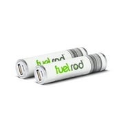 FuelRod Portable Charger Rod Only- Pack of 2 - Includes Rechargeable Backup Power Bank, Swap for Charged Rod at FuelRod Kiosk
