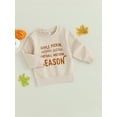 thumbnail image 3 of Bagilaanoe Toddler Baby Girl Casual Sweatshirt Long Sleeve Letter Print Pullover 6M 12M 18M 24M 3T 4T Kids Fall Loose Tee Tops, 3 of 9