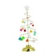thumbnail image 1 of Árbol de Navidad con adorno de estrella brillante, funciona con pilas, acrílico y metal. 26 cm alto, 1 of 7