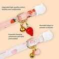 thumbnail image 6 of LGCASL Cotton Cat Collar, Cotton Breakaway Cat Collar Strawberries and White Heart Shaped Pendant Collar Cute Cat Collar with Bell Ideal for Girl Cats Boy Cats, Pink, 6 of 6