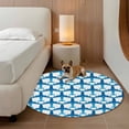 thumbnail image 3 of Blue Aircraft Round Rug 8ft Washable Circle Rugs Non Slip Modern Abstract Art Gradient Airplane Large Area Rug Indoor Floor Carpet for Bedroom Kitchen Living Room Home Office Dining Room Nursery, 3 of 8