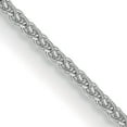 thumbnail image 2 of 14K White Gold 1mm Diamond Cut Spiga Chain 16", 2 of 2