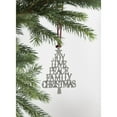 thumbnail image 3 of Plow & Hearth Solid Pewter Christmas Tree Ornament - Holiday Sentiments, 3 of 5