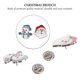 thumbnail image 3 of 2 Pcs Nativity Decor Santa Claus Badge Santa Brooch Pin Chriostmas Cloth Brooch, 3 of 3