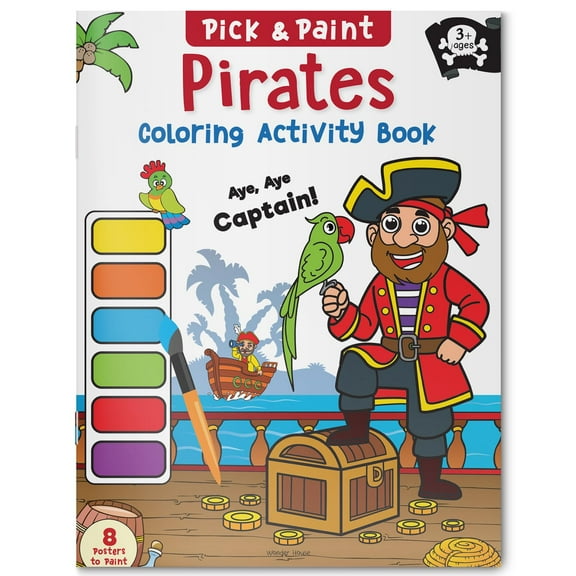 Pirates : Pick and Paint Coloring Activity Book (Paperback)