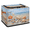 Multicolor 2, variant on CURLYOOT Seashell Storage Bin with Zipper Lid Foldable Storage Basket Box starfish Clothes Organizer Container for Closet, Shelf, Bedroom, Home Decor