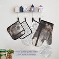 thumbnail image 5 of 5 Pcs Kitchen Set Heat Resistant Oven Mitts and Non-Slip Pot Holders with Adjustable Cooking Apron Ancient Ruins, 5 of 6