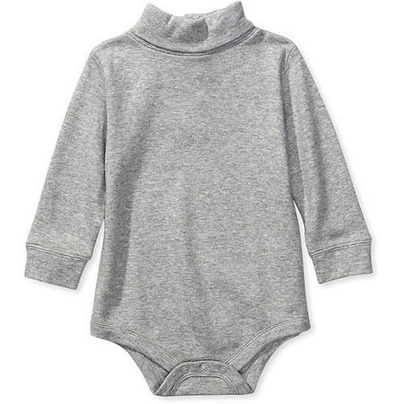L/s Solid Turtleneck Creeper
