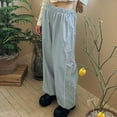 thumbnail image 5 of Cavosen Cargo Pants for Women Slim Low Waist Trousers with Pockets Regular Bottoms Straight Leg Windbreaker Clothes, 5 of 8