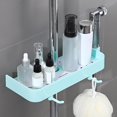 thumbnail image 1 of Feltree Shower Rack Punch- Shower Caddy Shelves Slide Bar for Shower Head, Shampoo, Soap HolderSuitcase, with Stainless Steel Guardrail, Shower Shelves, 1 of 8