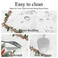 thumbnail image 2 of Mizhona Merry Christmas Rectangle Tablecloth Winter Xmas Tree for Party Dining Kitchen Waterproof Washable Red and Green 60"x102", 2 of 6