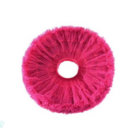 

DNDKILG Baby Toddler Girls Ruffle Skirt Tulle Tutu Sundress Summer Dress Hot Pink 1Y-10T M