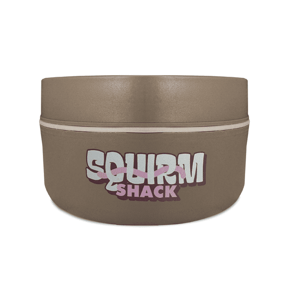 Squirm Shack - Insulated Fishing Bait Container, Stainless Steel, Live Bait Storage, Worm Holder, Nightcrawler Box, Bait Bucket, Compact and Durable, Keeps Bait Fresh and Alive - Small