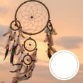 thumbnail image 5 of Uxcell 6 Pack Dream Catcher Rings 8.7 inch Metal Macrame Wreath Floral Round Rings Crafts Hoop Gold, 5 of 6