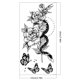 thumbnail image 3 of Tatuajes Temporales 6 uds tatuajes temporales flor hierba león tigre arte tatuaje pegatina impermeable (C) Tmvgtek Libre de BPA, 3 of 3