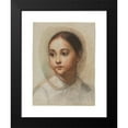 thumbnail image 2 of Alexandre Hesse 15x18 Black Modern Framed Museum Art Print Titled - Head of a Young Girl (C. 1857), 2 of 5