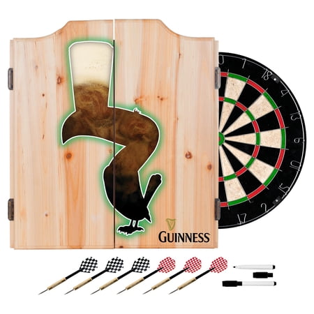 Guinness Dart Cabinet Set with Darts and Board