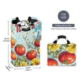 thumbnail image 2 of Yayeee Freestanding Laundry Hamper with Handle Collapsible Large Storage Basket for Clothes, Blue Tomatoes, 2 of 7